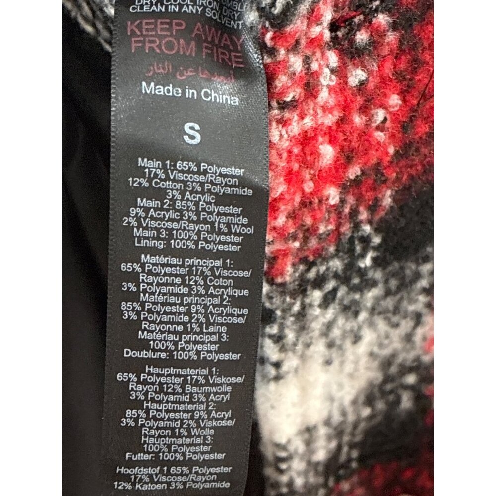 Man boohooman Plaid Patchwork Jacket colorful Lon… - image 7